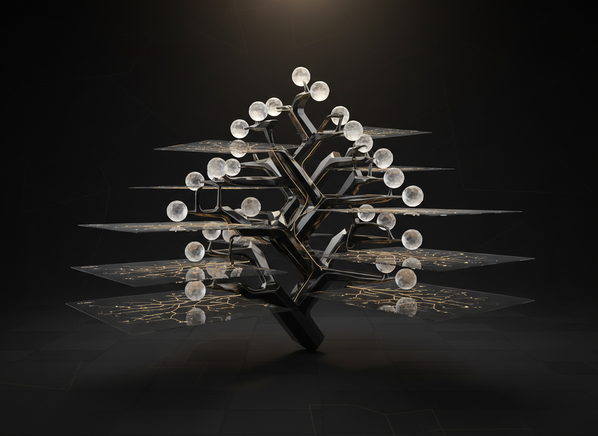 Strategic decision network with branching options and gold scenario pathways